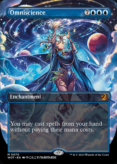 Omniscience (70) [Wilds of Eldraine: Enchanting Tales] [Borderless]