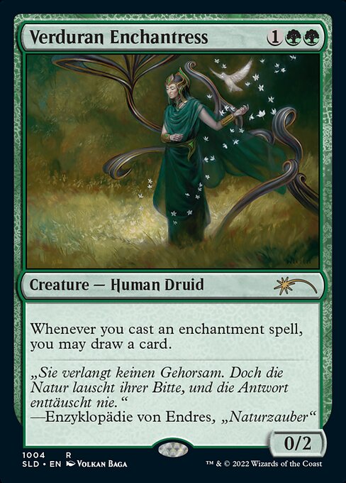 Verduran Enchantress (1004) [Secret Lair Drop]
