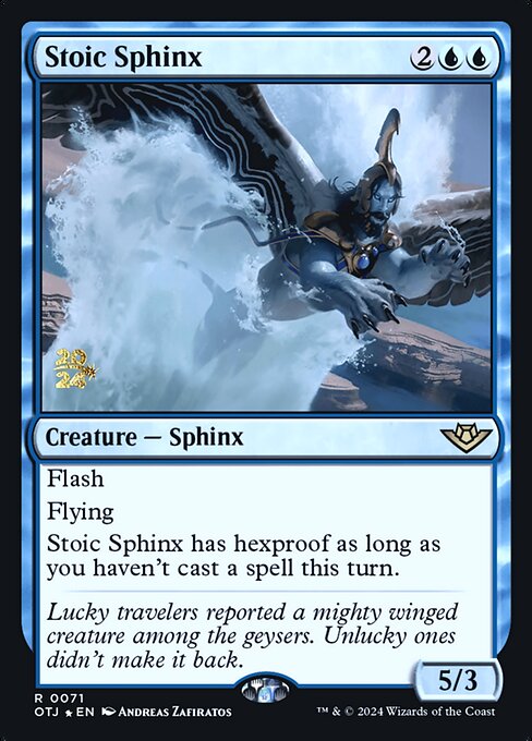 Stoic Sphinx (71s) [Outlaws of Thunder Junction Promos]
