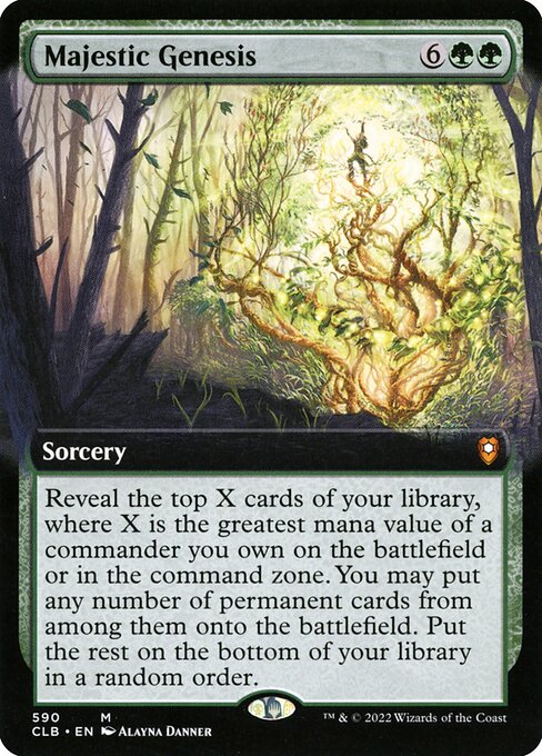 Majestic Genesis (590) [Commander Legends: Battle for Baldur's Gate] [Extended Art]