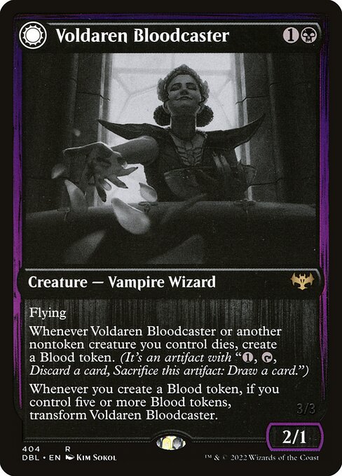 Voldaren Bloodcaster // Bloodbat Summoner (404) [Innistrad: Double Feature]