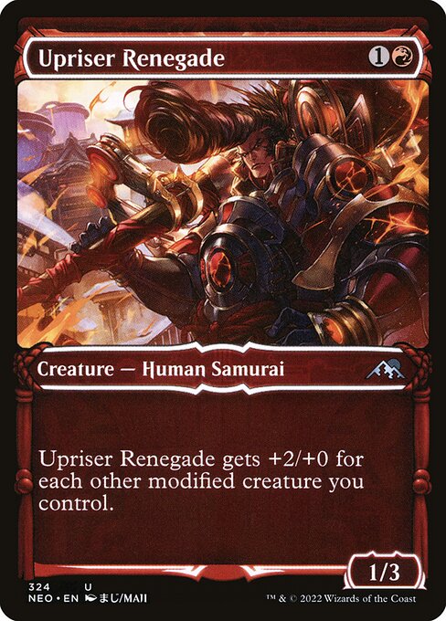 Upriser Renegade (324) [Kamigawa: Neon Dynasty] [Showcase]