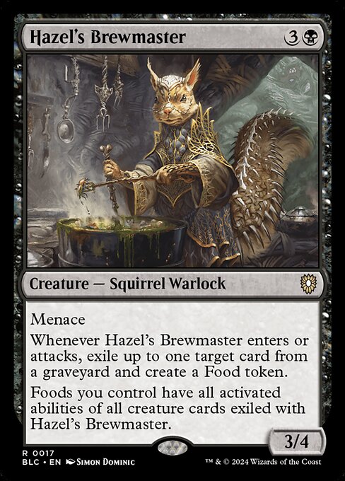 Hazel's Brewmaster (17) [Bloomburrow Commander]