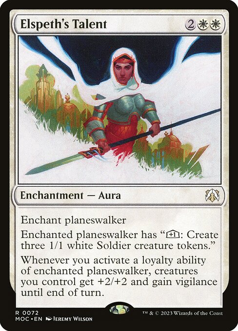 Elspeth's Talent (72) [March of the Machine Commander]