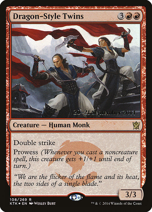 Dragon-Style Twins (108s) [Khans of Tarkir Promos]