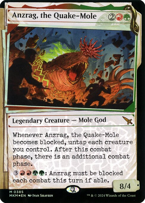 Anzrag, the Quake-Mole (385) [Murders at Karlov Manor] [Showcase]