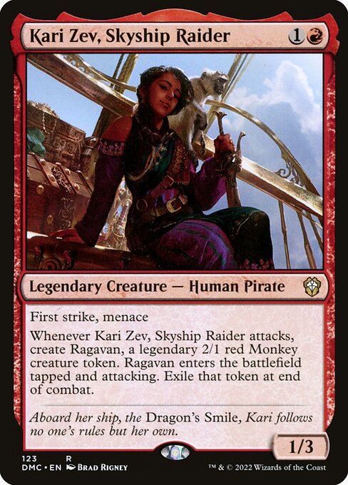 Kari Zev, Skyship Raider (123) [Dominaria United Commander]