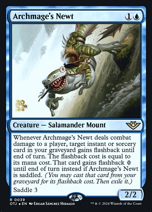 Archmage's Newt (39s) [Outlaws of Thunder Junction Promos]