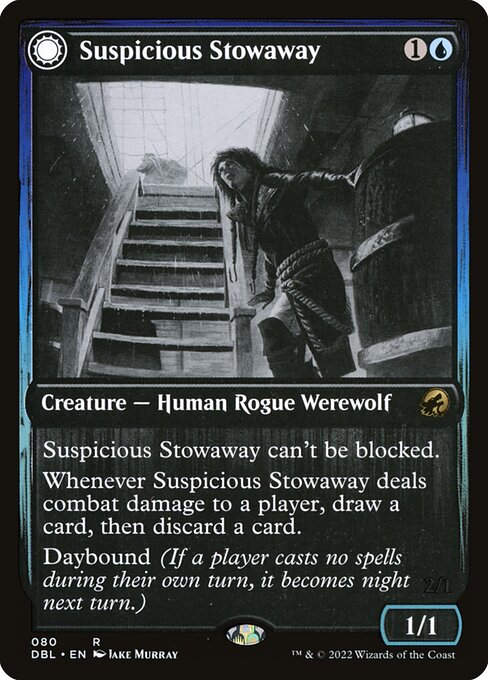 Suspicious Stowaway // Seafaring Werewolf (80) [Innistrad: Double Feature]