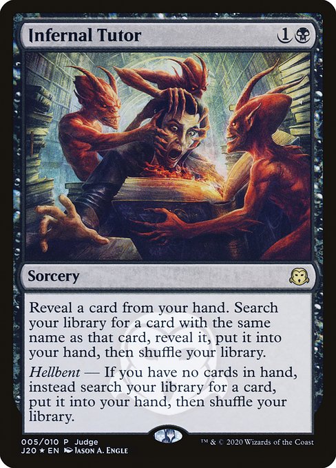 Infernal Tutor (5) [Judge Gift Cards 2020]
