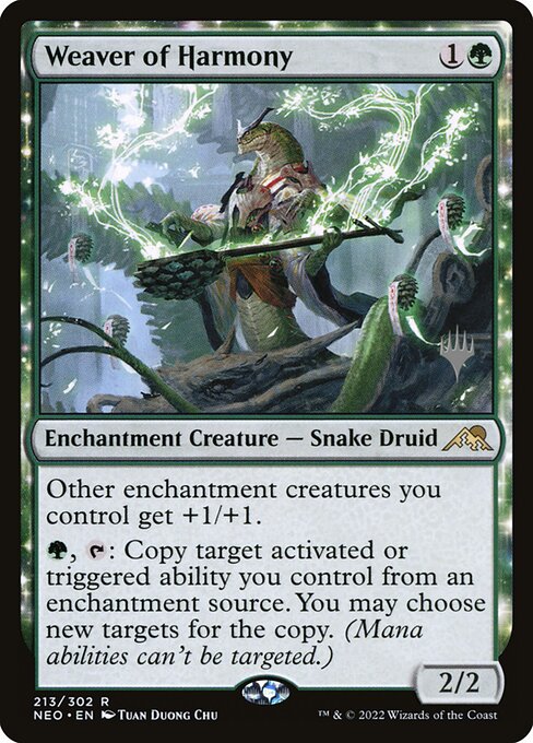 Weaver of Harmony (213p) [Kamigawa: Neon Dynasty Promos]