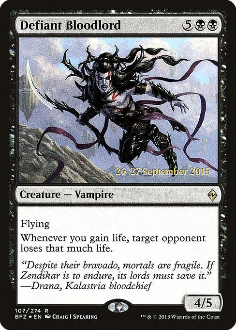 Defiant Bloodlord (107s) [Battle for Zendikar Promos]