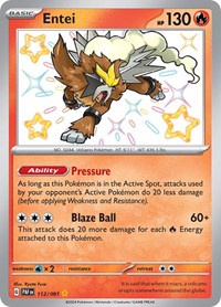 Entei (112/091) [SV Paldean Fates]