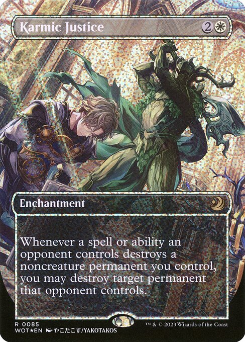 Karmic Justice (85) [Wilds of Eldraine: Enchanting Tales] [Borderless]