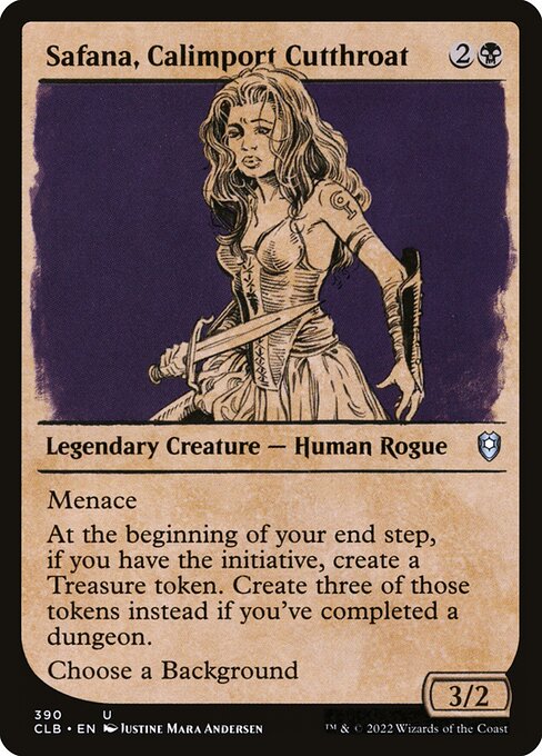 Safana, Calimport Cutthroat (390) [Commander Legends: Battle for Baldur's Gate] [Showcase]