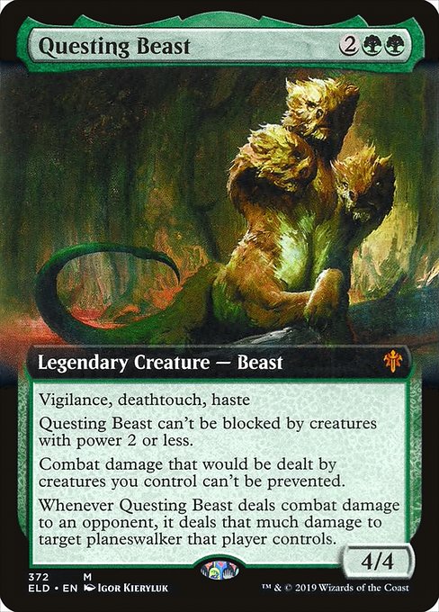 Questing Beast (372) [Throne of Eldraine] [Extended Art]