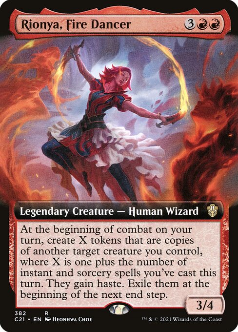 Rionya, Fire Dancer (382) [Commander 2021] [Extended Art]