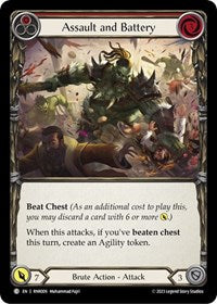 Assault and Battery (Red) (RNR009) [Blitz Deck Heavy Hitters Rhinar]