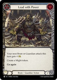 Lead with Power (Blue) (RNR025) [Blitz Deck Heavy Hitters Rhinar]