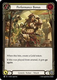 Performance Bonus (Yellow) (VIC016) [Blitz Deck Heavy Hitters Victor]