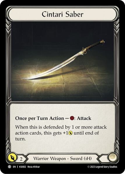 Cintari Saber (KSI002) [Blitz Deck Heavy Hitters Kassai]
