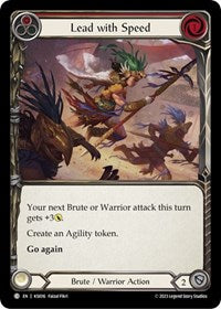 Lead with Speed (Red) (KSI016) [Blitz Deck Heavy Hitters Kassai]