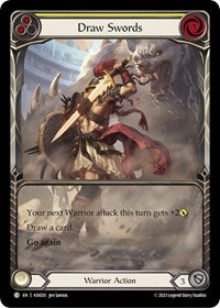 Draw Swords (Yellow) (KSI020) [Blitz Deck Heavy Hitters Kassai]