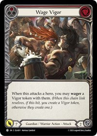 Wage Vigor (Red) (OLA011) [Blitz Deck Heavy Hitters Olympia]