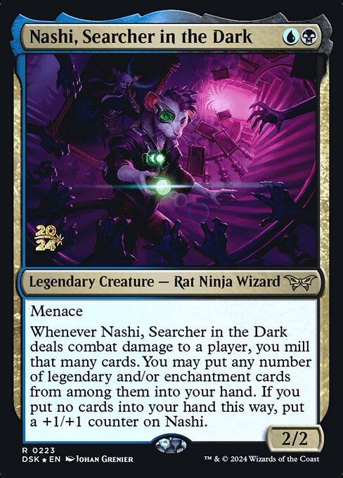Nashi, Searcher in the Dark (223s) [Duskmourn: House of Horror Promos]