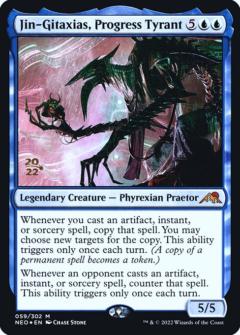Jin-Gitaxias, Progress Tyrant (59s) [Kamigawa: Neon Dynasty Promos]