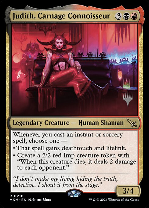 Judith, Carnage Connoisseur (210p) [Murders at Karlov Manor Promos]