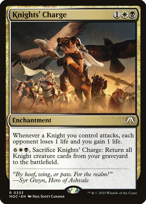 Knights' Charge (333) [March of the Machine Commander]