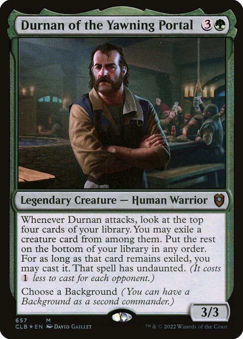 Durnan of the Yawning Portal (657) [Commander Legends: Battle for Baldur's Gate]