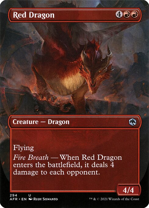 Red Dragon (294) [Adventures in the Forgotten Realms] [Borderless]