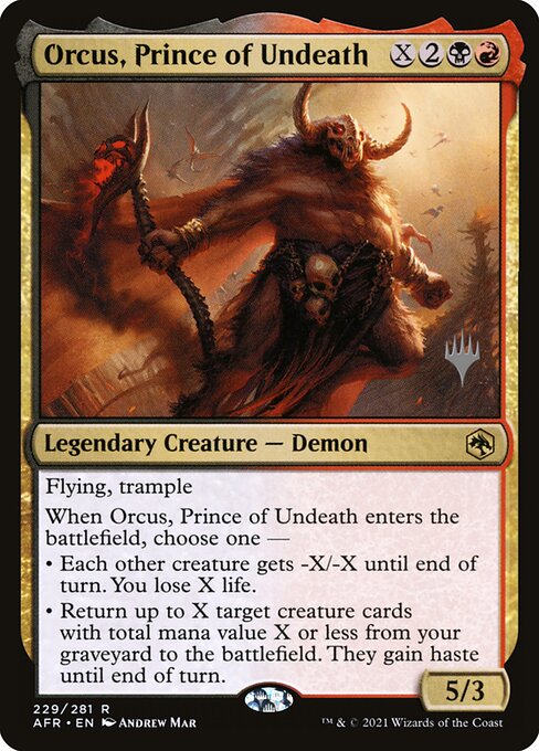 Orcus, Prince of Undeath (229p) [Adventures in the Forgotten Realms Promos]