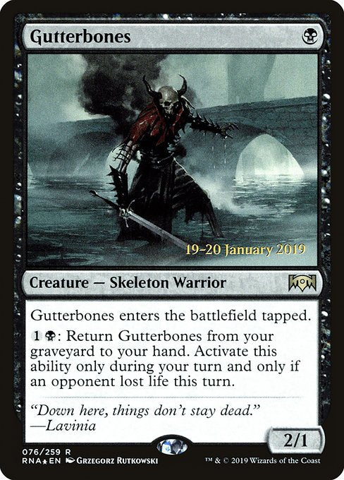 Gutterbones (76s) [Ravnica Allegiance Promos]