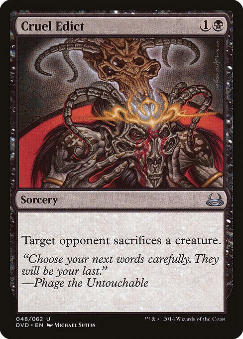 Cruel Edict (48) [Duel Decks Anthology: Divine vs. Demonic]