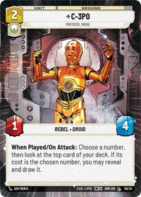 C-3PO - Protocol Droid (Hyperspace) (09/20) [Spark of Rebellion Weekly Play Promos]