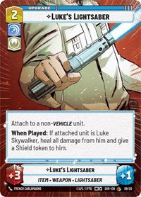Luke's Lightsaber (Hyperspace) (08/20) [Spark of Rebellion Weekly Play Promos]