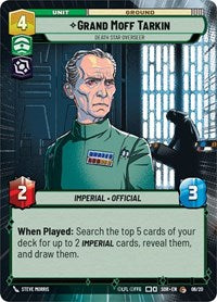 Grand Moff Tarkin - Death Star Overseer (Hyperspace) (06/20) [Spark of Rebellion Weekly Play Promos]