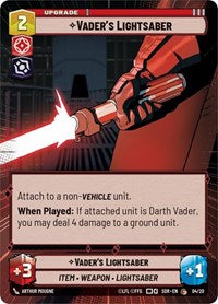 Vader's Lightsaber (Hyperspace) (04/20) [Spark of Rebellion Weekly Play Promos]