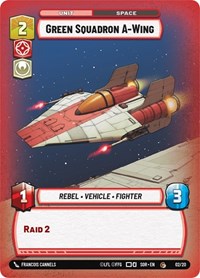 Green Squadron A-Wing (02/20) [Spark of Rebellion Weekly Play Promos]