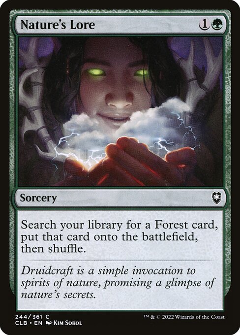 Nature's Lore (244) [Commander Legends: Battle for Baldur's Gate]