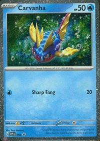 Carvanha - 093 (093) [SV Scarlet and Violet Promo Cards]