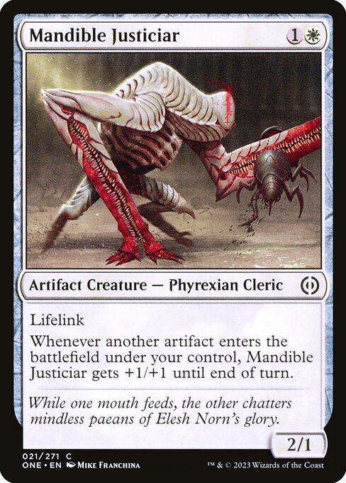 Mandible Justiciar (21) [Phyrexia: All Will Be One]