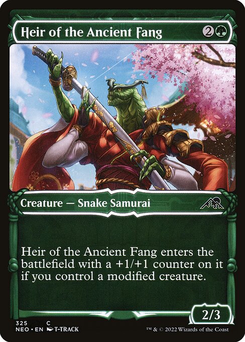 Heir of the Ancient Fang (325) [Kamigawa: Neon Dynasty] [Showcase]