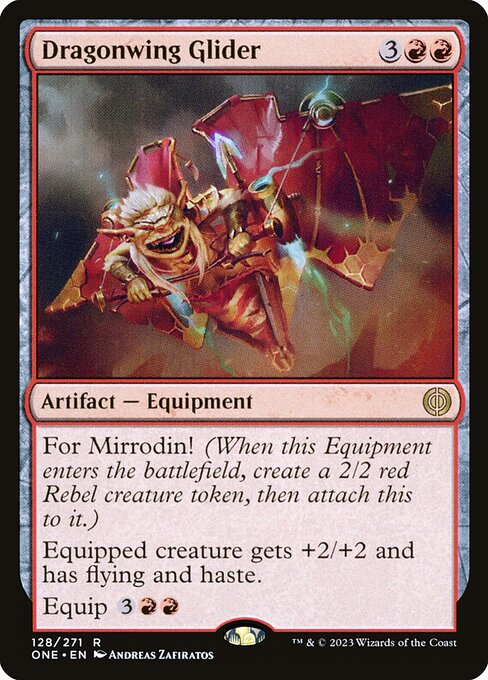 Dragonwing Glider (128) [Phyrexia: All Will Be One]