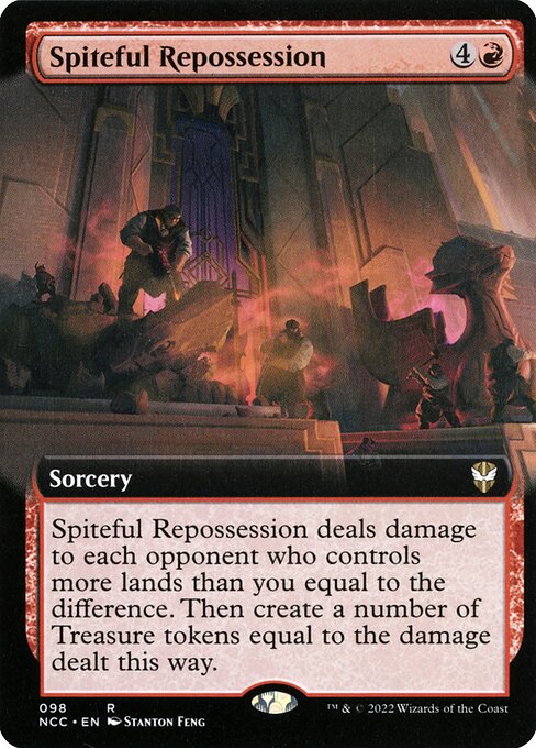 Spiteful Repossession (98) [New Capenna Commander] [Extended Art]
