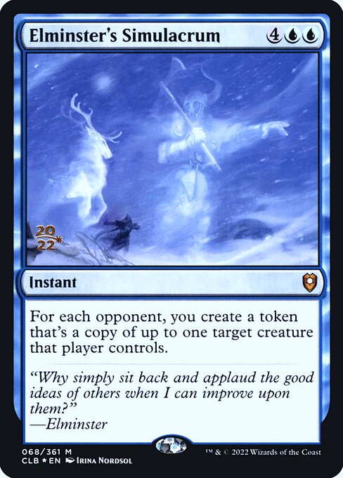 Elminster's Simulacrum (68s) [Battle for Baldur's Gate Promos]