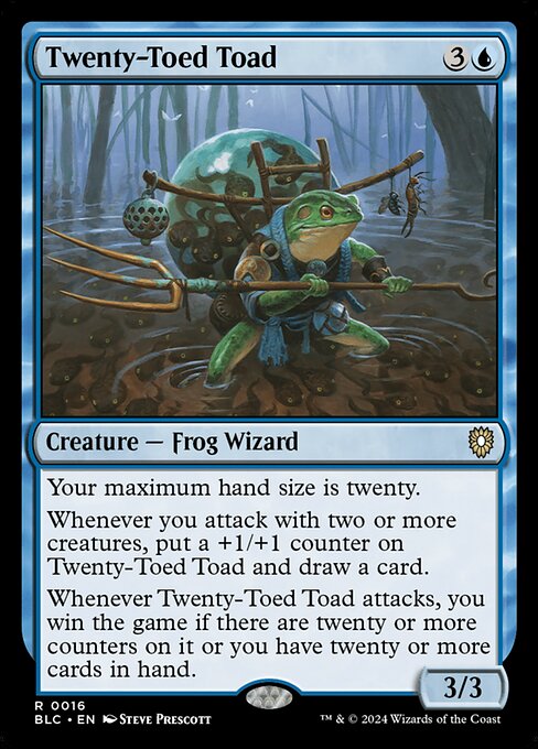 Twenty-Toed Toad (16) [Bloomburrow Commander]